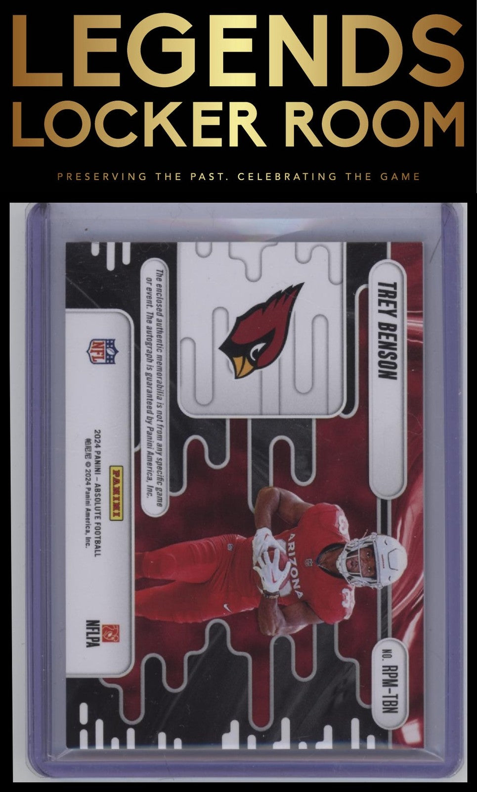 2024 Panini Absolute #RPM-TBN Trey Benson Rookie Premiere Materials Autos #/399