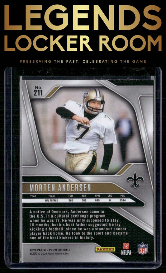 2024 Panini Prizm #211 Morten Andersen