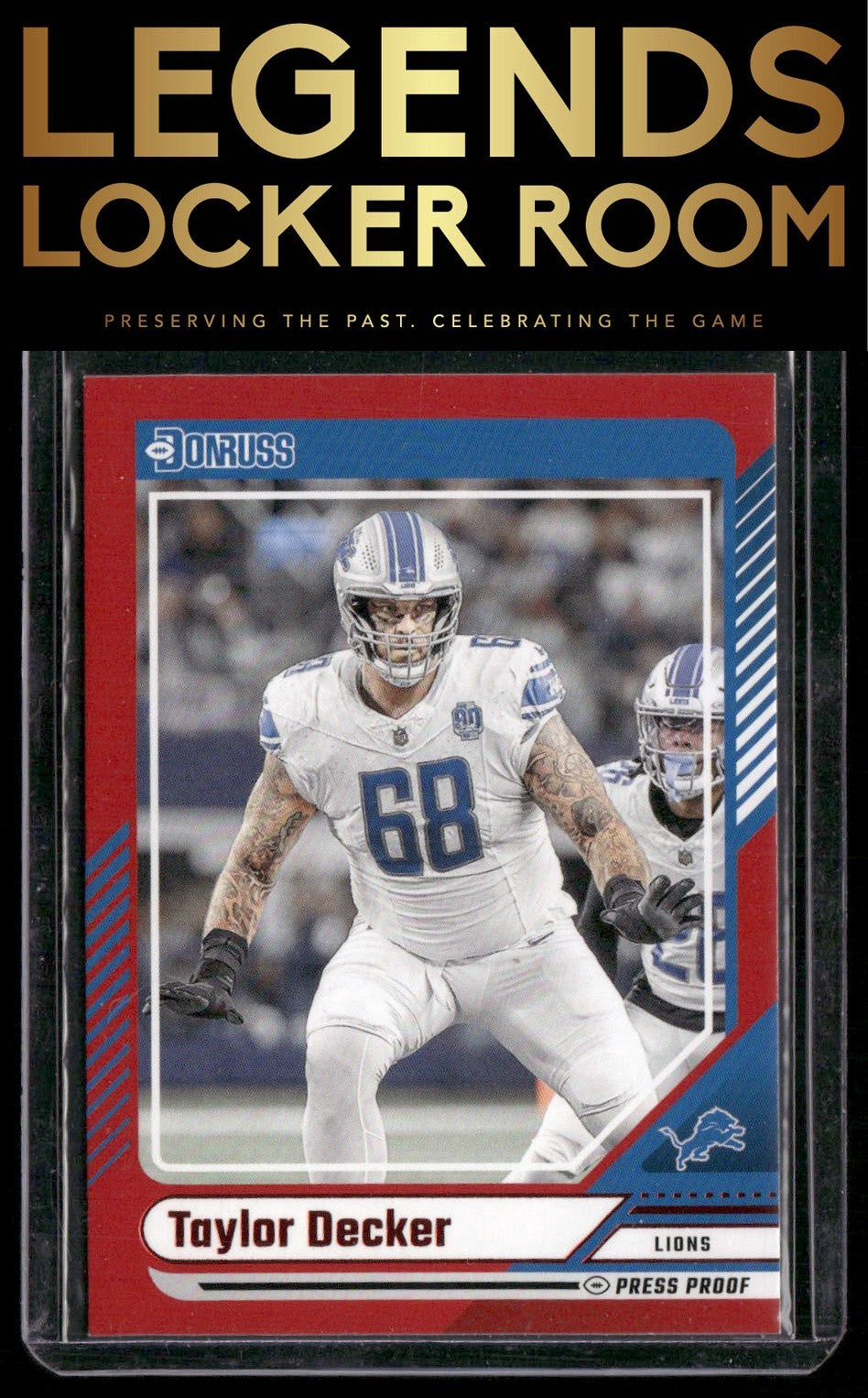 2024 Donruss #281 Taylor Decker Press Proof Red