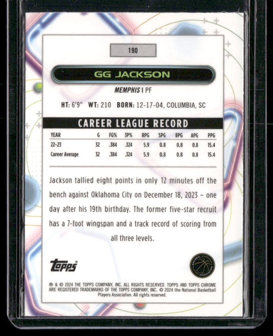 2023-24 Topps Chrome Cosmic #190 GG Jackson