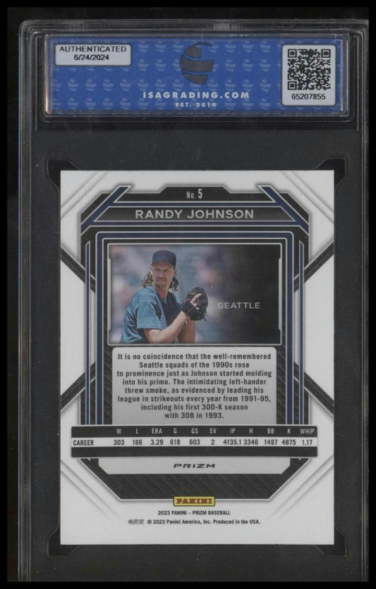 2023 Panini Prizm #5 Randy Johnson Blue Ice Prizm