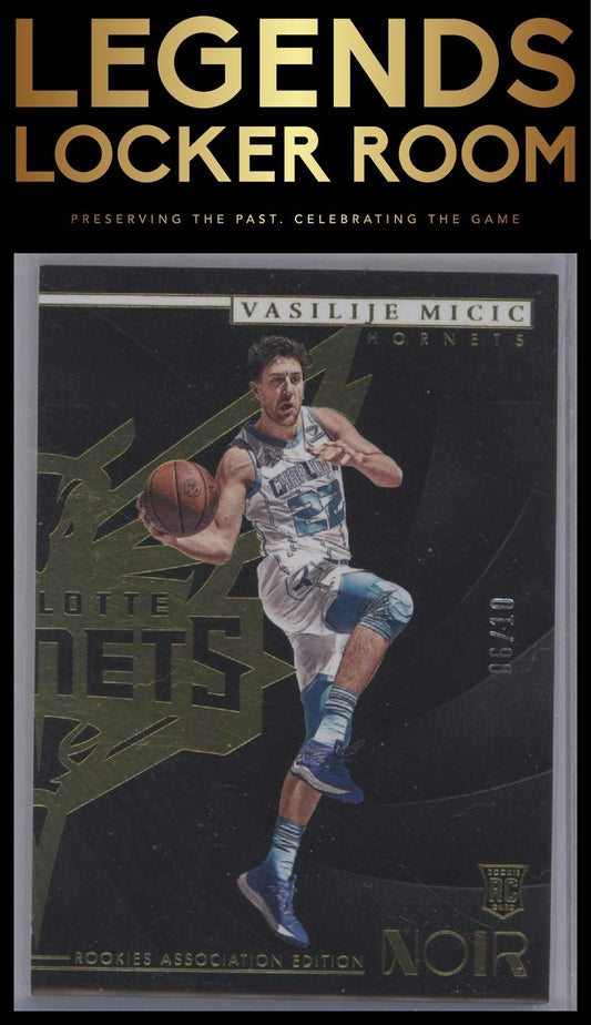 2023-24 Panini Noir #161 Vasilije Micic Gold #/10