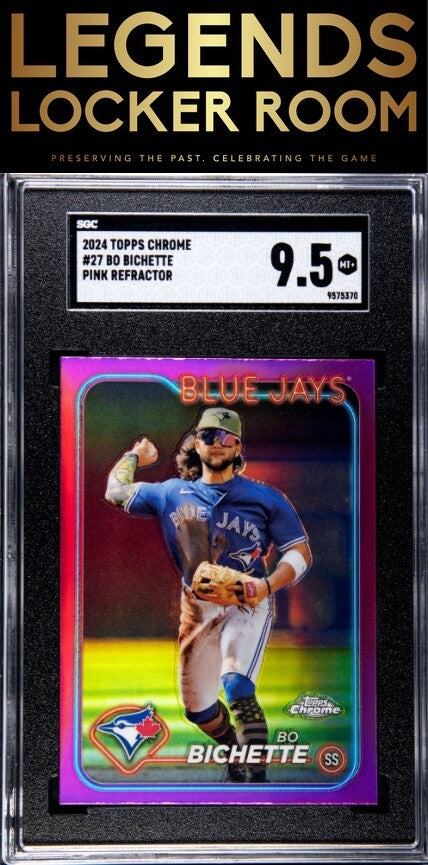 2024 Topps Chrome #27 Bo Bichette Pink Ref. SGC 9.5