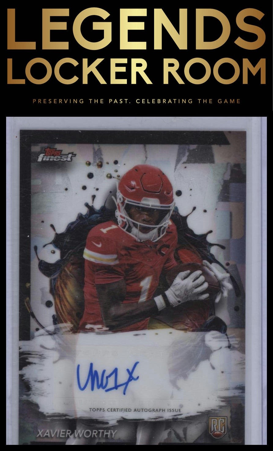 2024 Finest #RFA-XW Xavier Worthy Rookie Finest Autographs