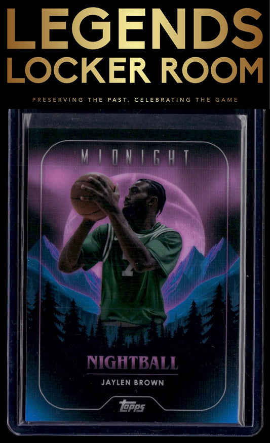 2023-24 Topps Midnight #NB-2 Jaylen Brown Nightball