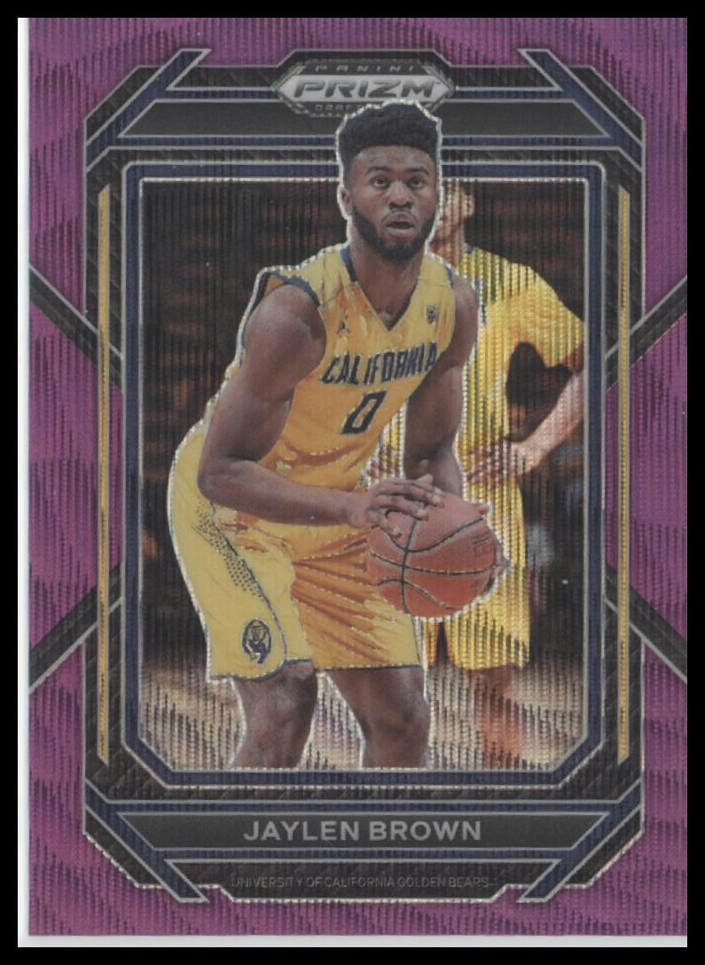 2023 Panini Prizm Draft Picks #67 Jaylen Brown Purple Wave