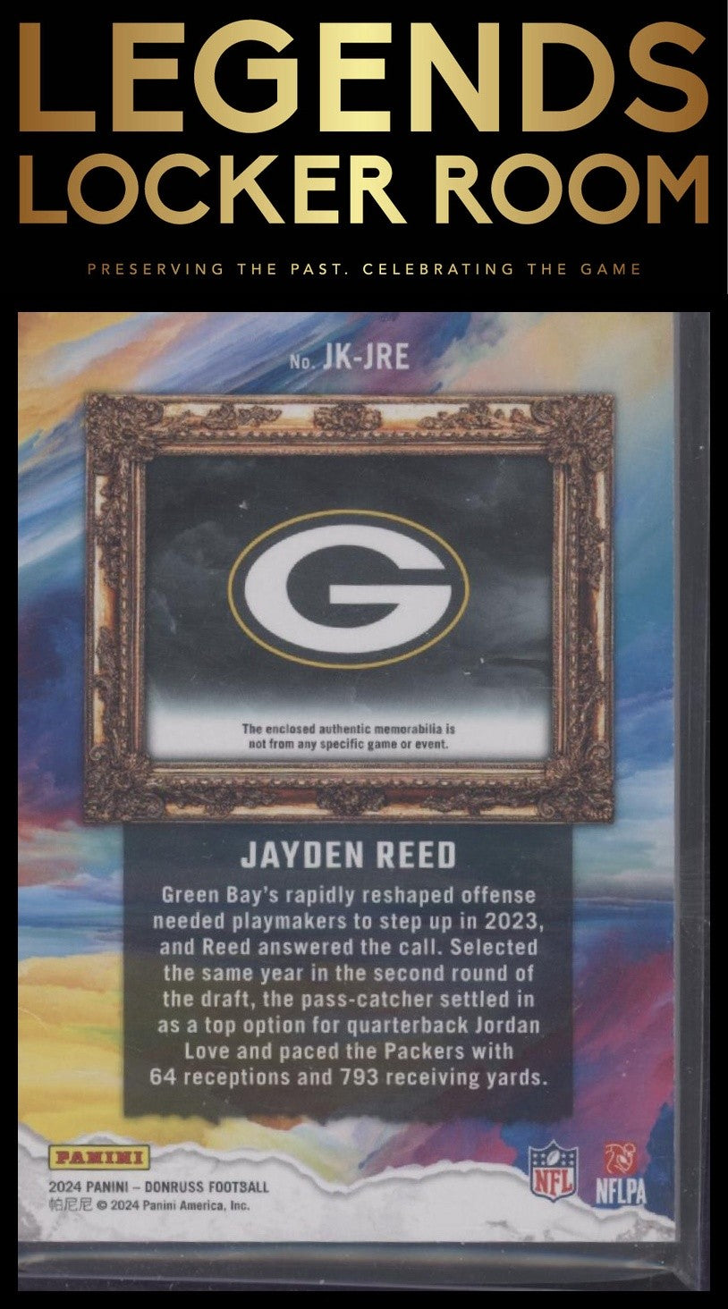 2024 Donruss #JK-JRE Jayden Reed Jersey Kings #/425