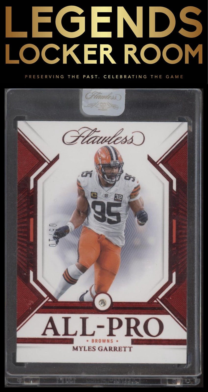2023 Panini Flawless #7 Myles Garrett All-Pro Gem #/10