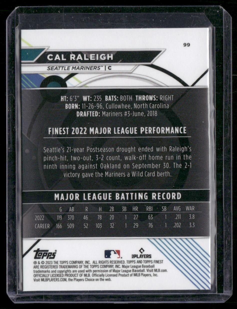 2023 Finest #99 Cal Raleigh