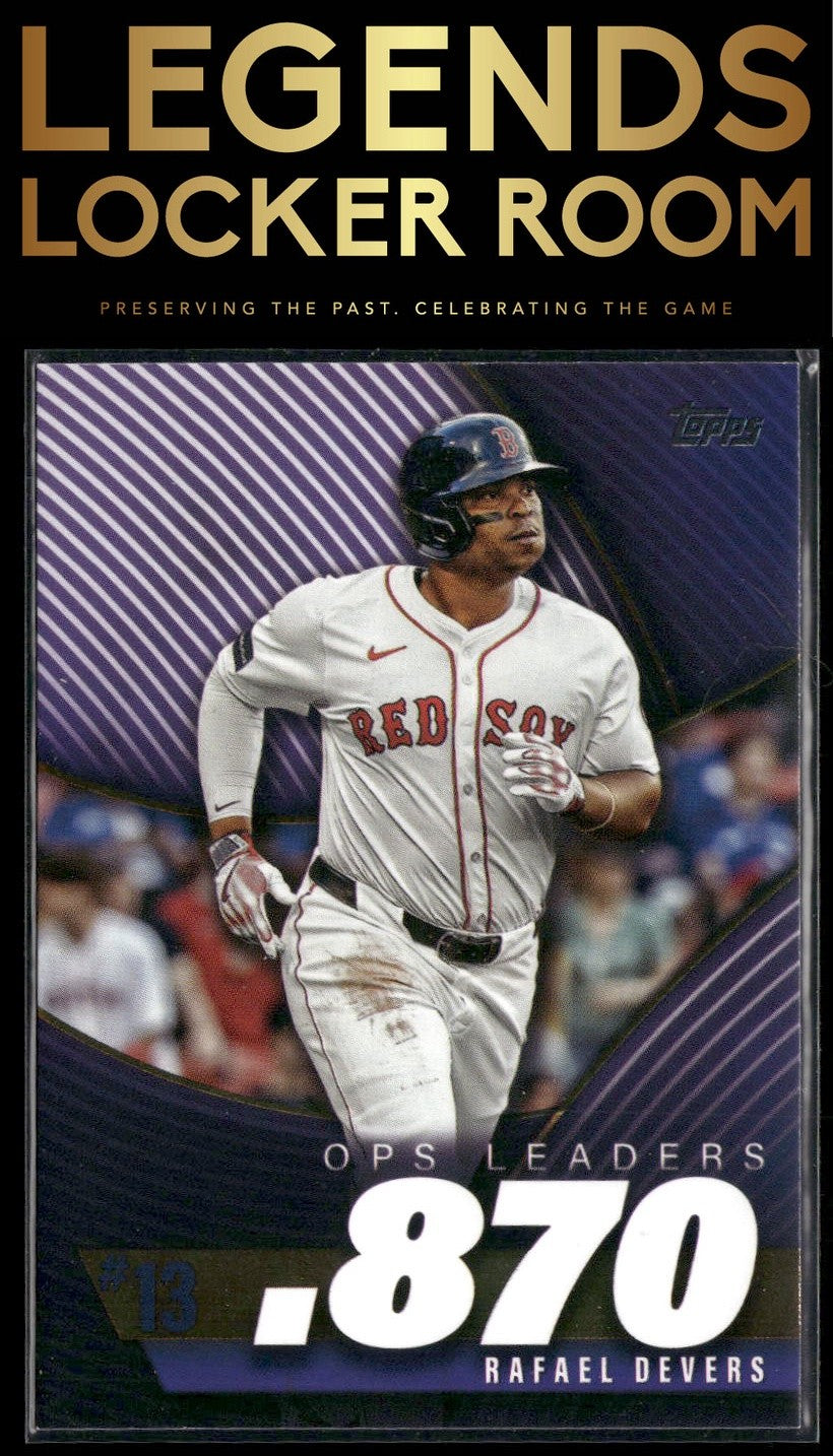 2025 Topps #OPS-13 Rafael Devers OPS Leaders