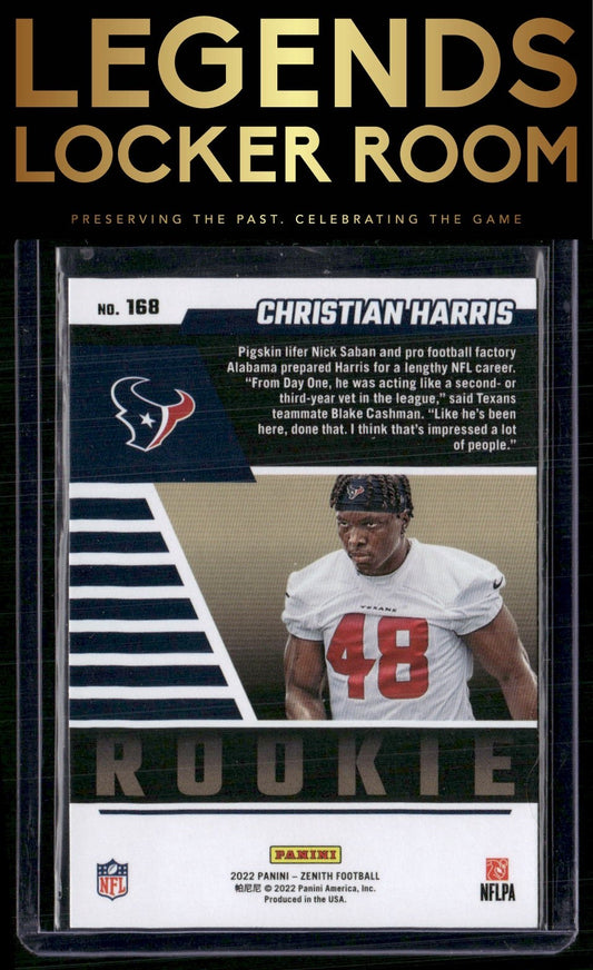 2022 Zenith #168 Christian Harris Retail