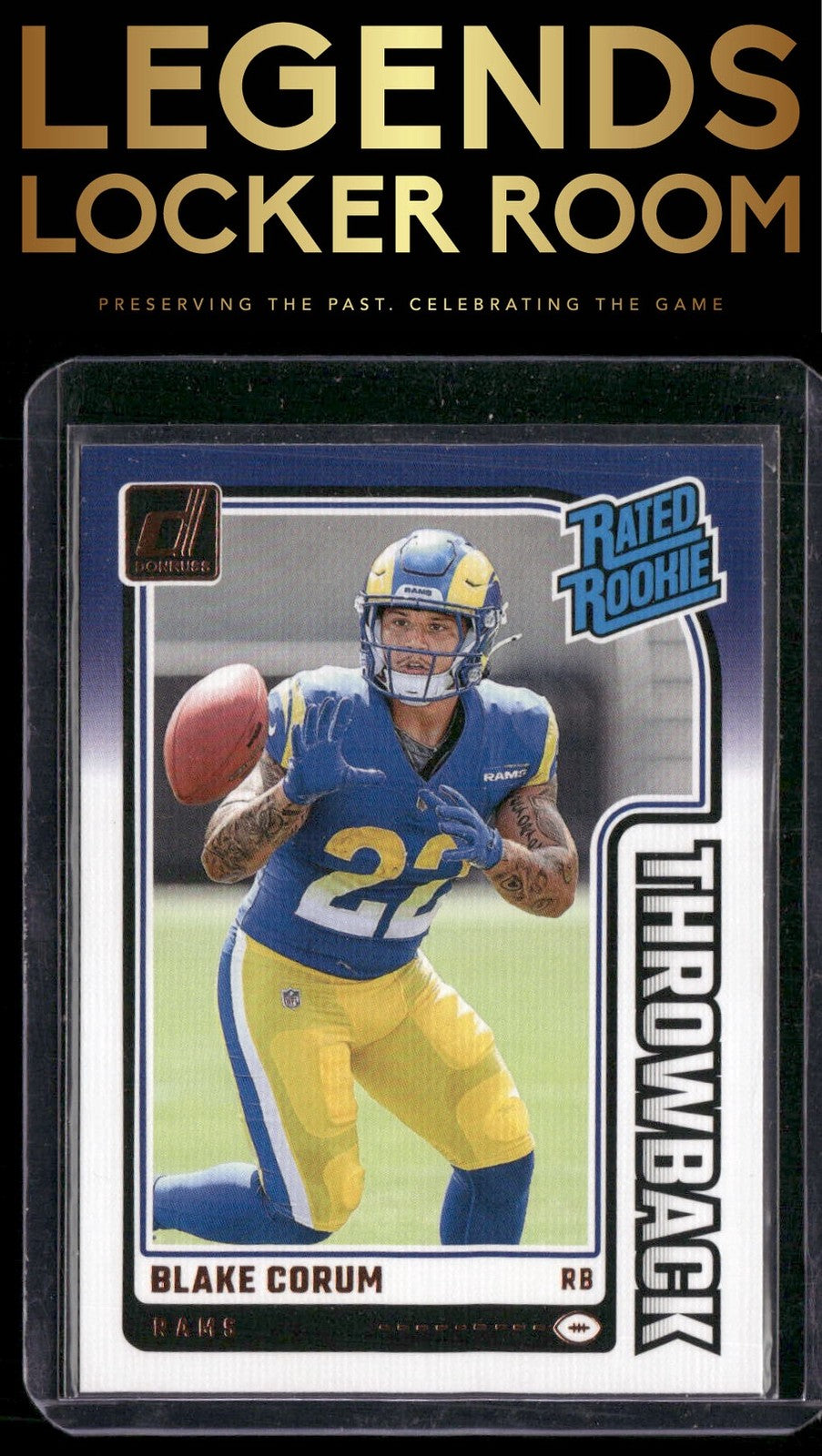 2024 Donruss #35 Blake Corum Rated Rookies Throwback