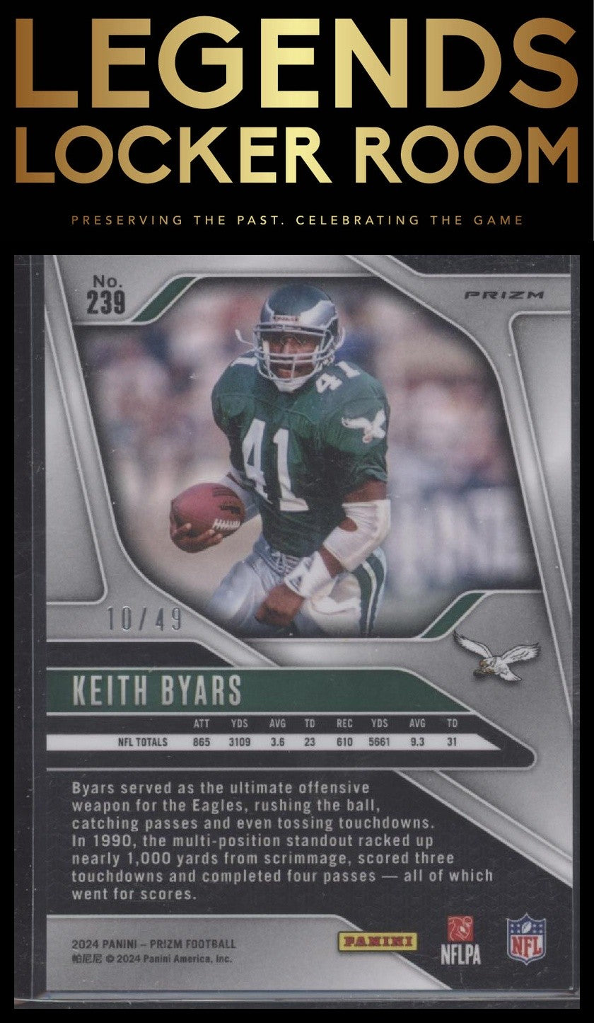 2024 Panini Prizm #239 Keith Byars Purple Power #/49