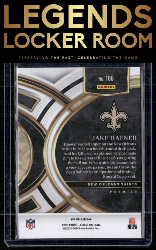 2023 Panini Select #186 Jake Haener Disco Prizms