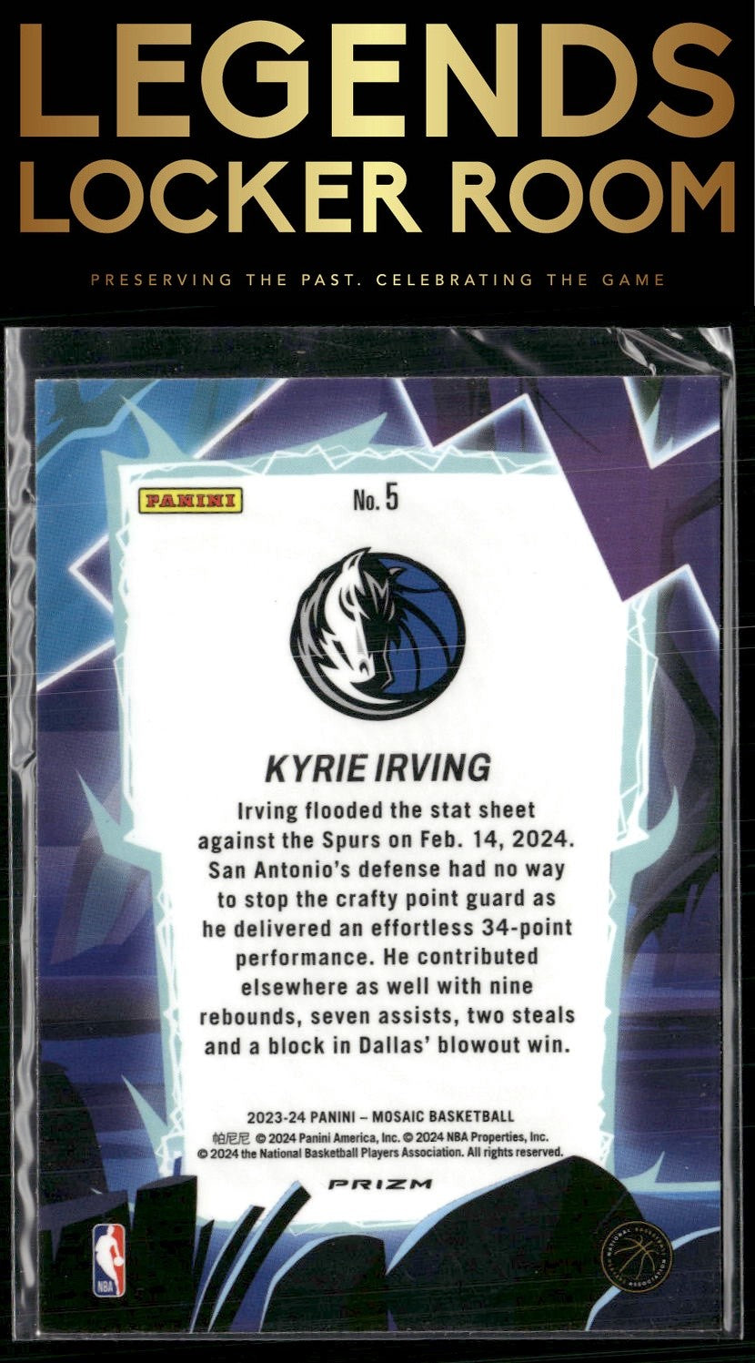 2023-24 Panini Mosaic #5 Kyrie Irving Storm Chasers