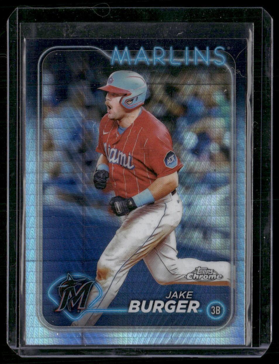 2024 Topps Chrome #108 Jake Burger Prizm Refractor