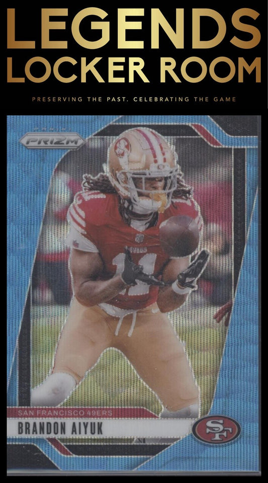 2024 Panini Prizm #251 Brandon Aiyuk Blue Wave #/230
