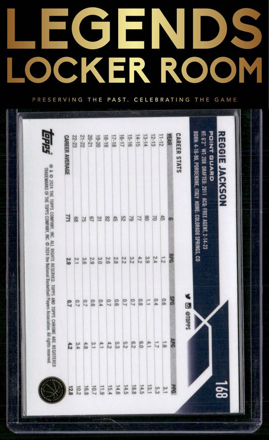 2023-24 Topps Chrome Sapphire Edition #168 Reggie Jackson