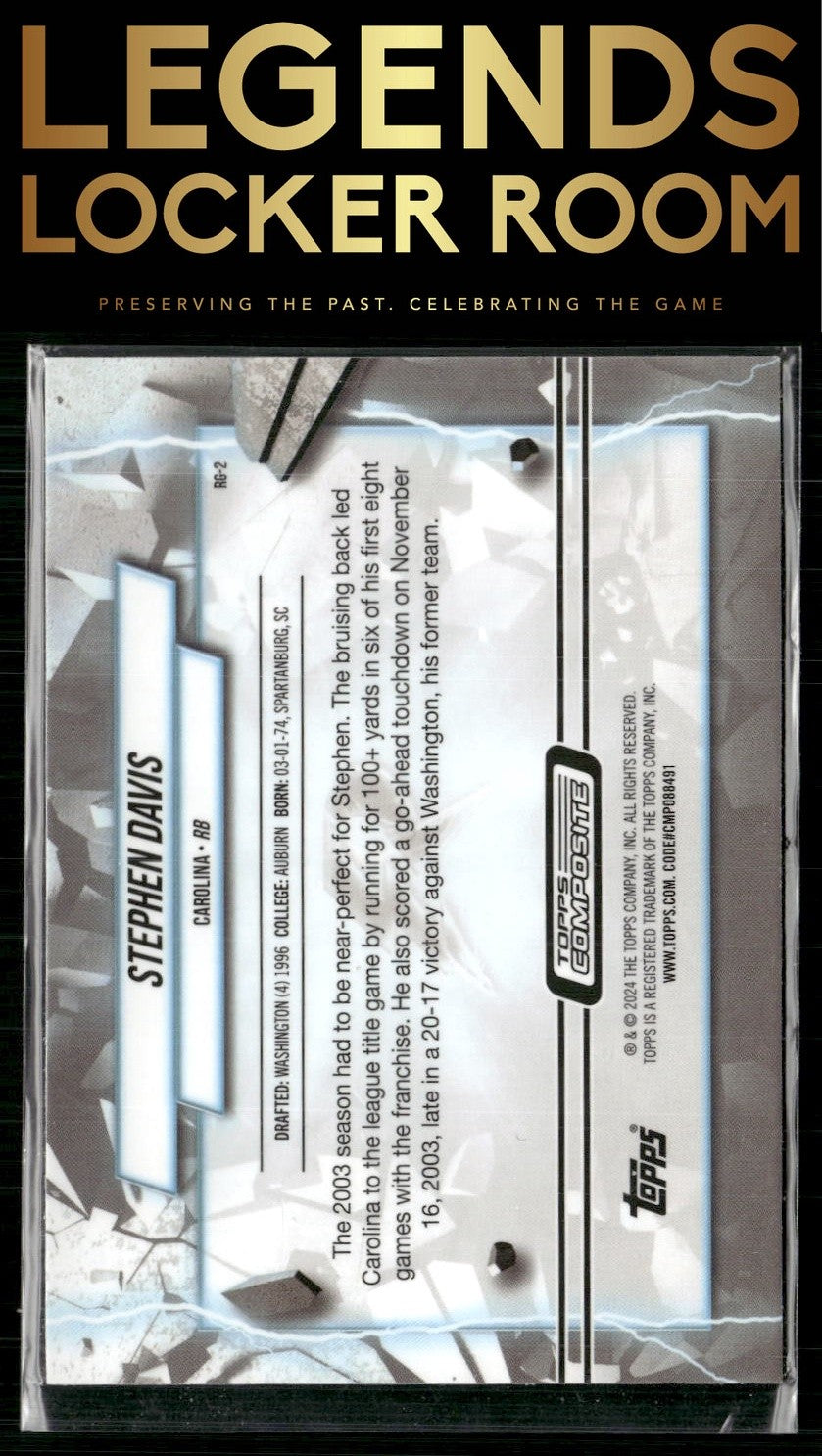 2023 Topps Composite #RG-2 Stephen Davis Resurgence Grounded