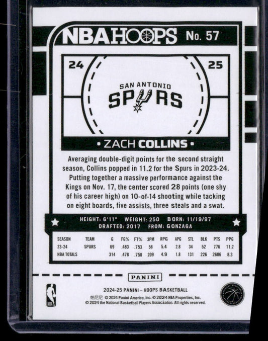 2024-25 Hoops #57 Zach Collins