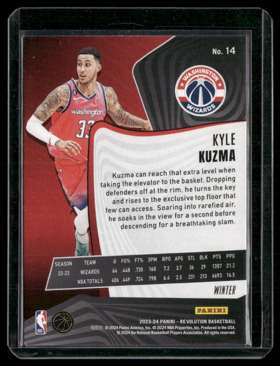 2023-24 Panini Revolution #14 Kyle Kuzma Winter