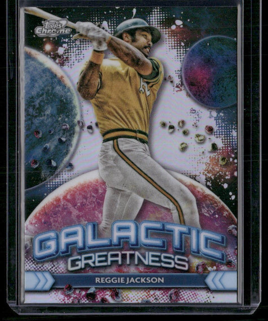 2024 Topps Chrome Cosmic #GG-8 Reggie Jackson Galactic Greatness