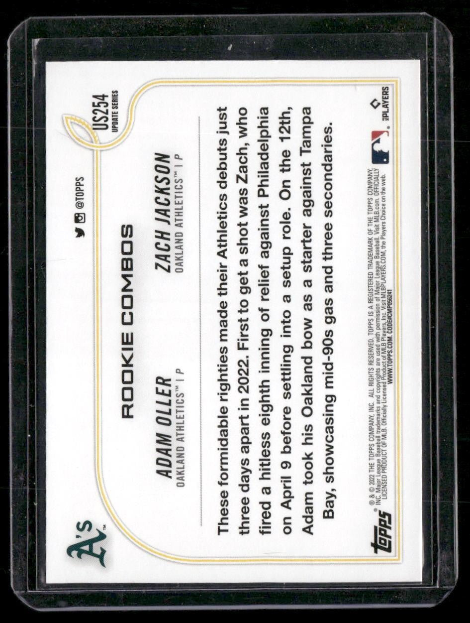 2022 Topps Update #US254 Adam Oller / Zach Jackson RCOM
