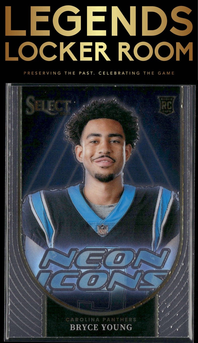 2023 Panini Select #NI-BYO Bryce Young Neon Icons