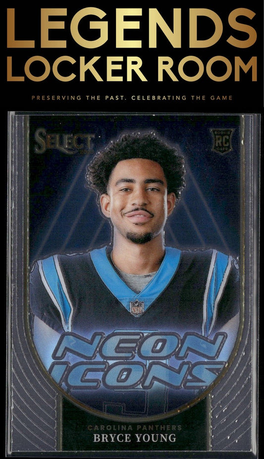 2023 Panini Select #NI-BYO Bryce Young Neon Icons