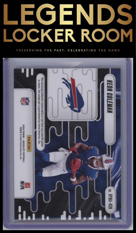 2024 Panini Absolute Keon Coleman Rookie Premiere Materials Autos Quad #/299