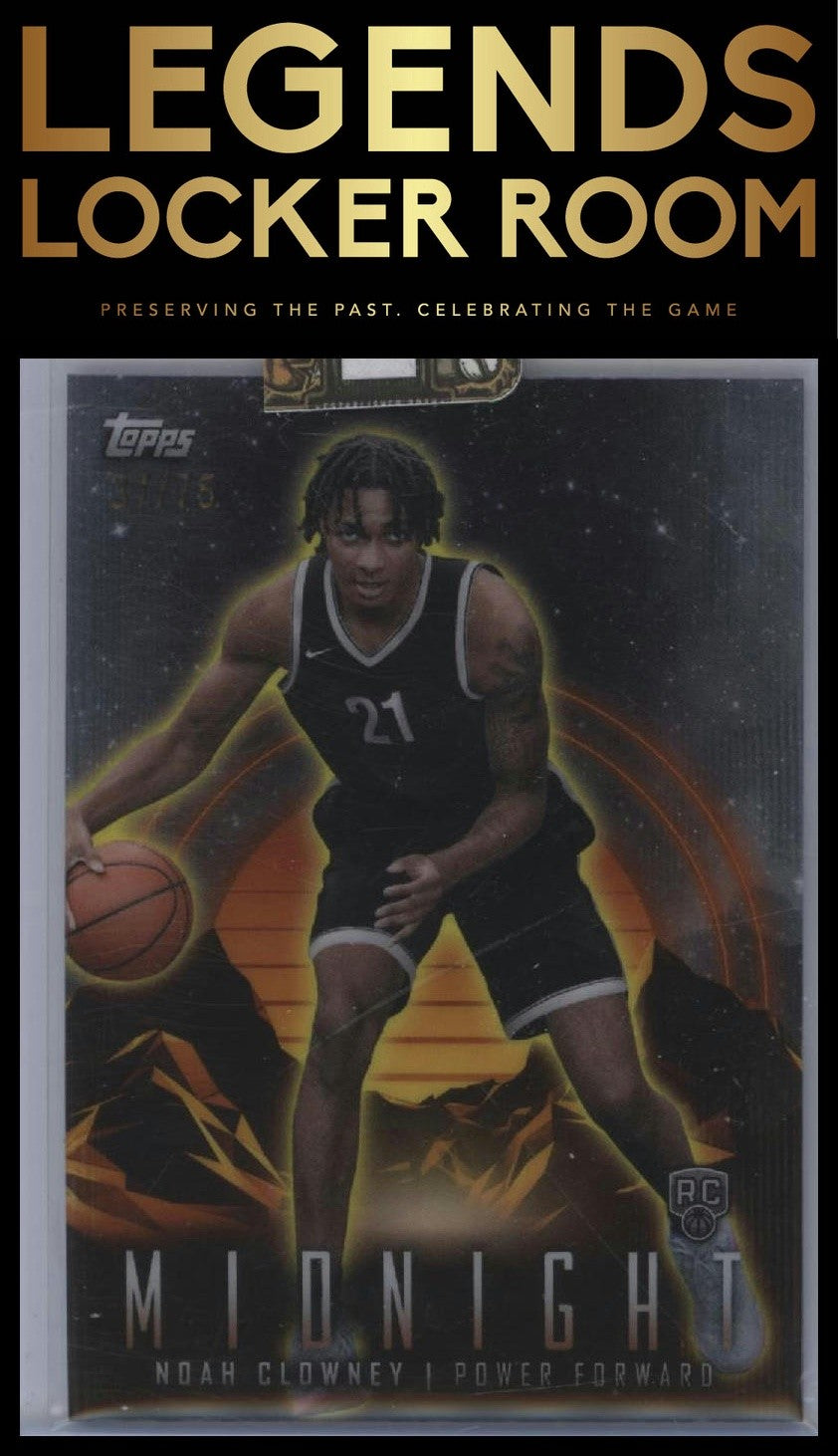 2023-24 Topps Midnight #66 Noah Clowney Dusk #/75