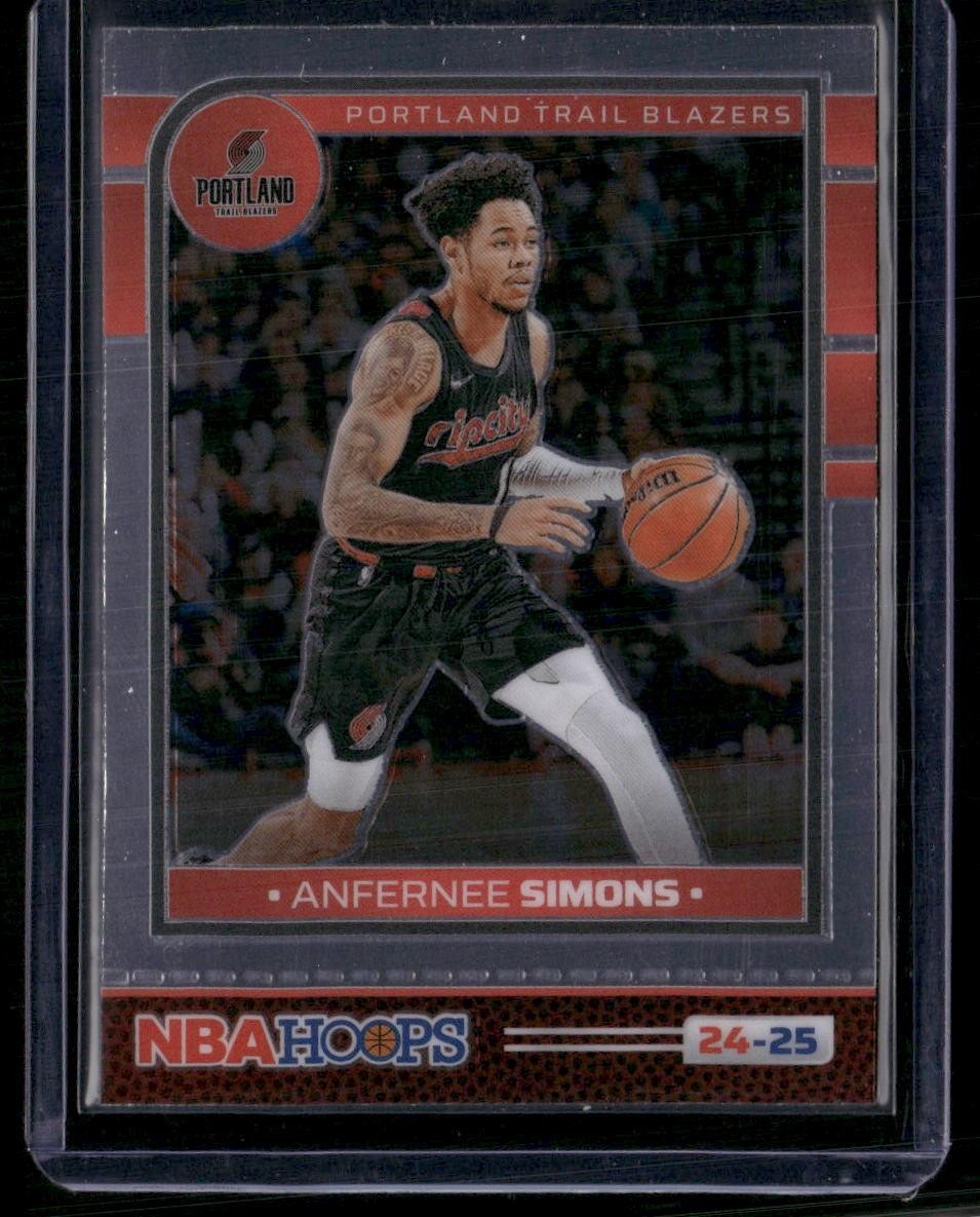 2024-25 Hoops #127 Anfernee Simons Premium Prizms Silver
