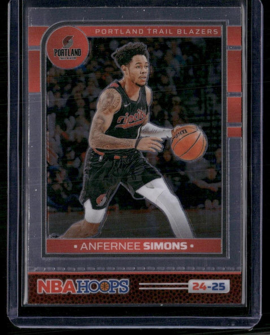 2024-25 Hoops #127 Anfernee Simons Premium Prizms Silver