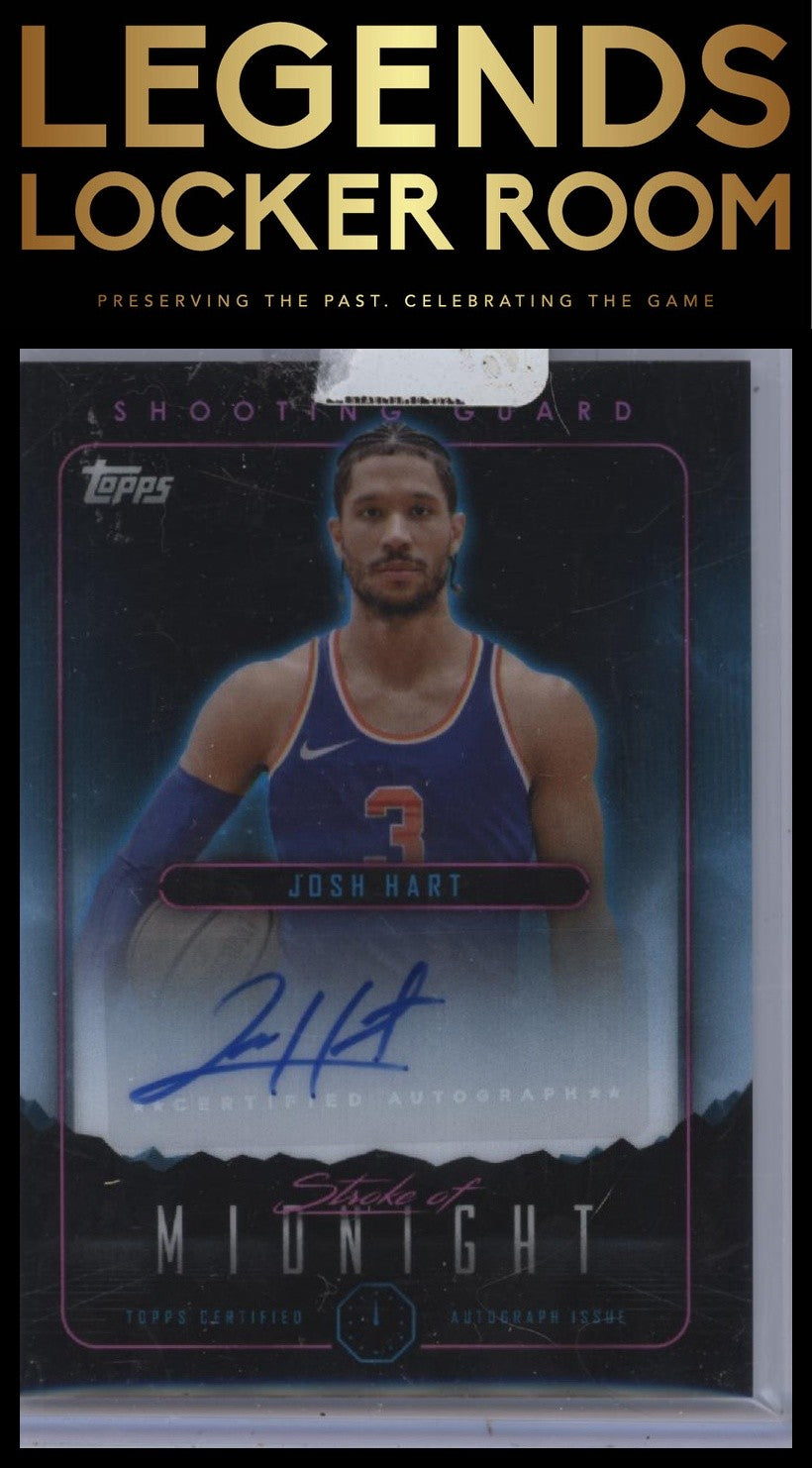 2023-24 Topps Midnight #SMA-JH Josh Hart Stroke of Midnight Autographs