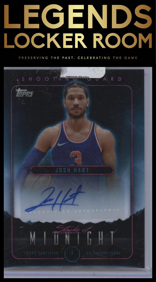 2023-24 Topps Midnight #SMA-JH Josh Hart Stroke of Midnight Autographs