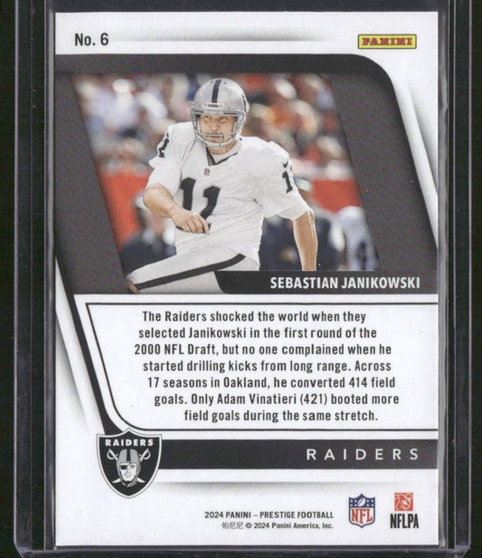 2024 Panini Prestige #6 Sebastian Janikowski Franchise Favorites