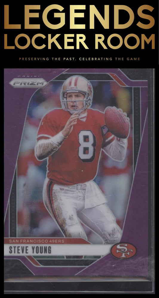 2024 Panini Prizm #256 Steve Young Purple #/125