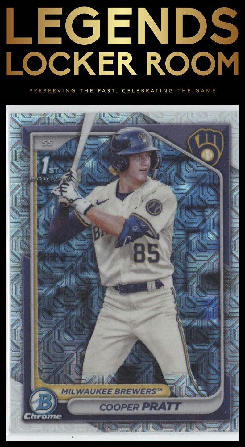 2024 Bowman Chrome #BCP-137 Cooper Pratt Prospects Mojo Refractor