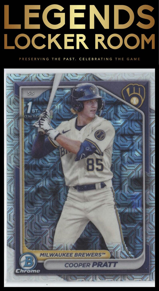 2024 Bowman Chrome #BCP-137 Cooper Pratt Prospects Mojo Refractor