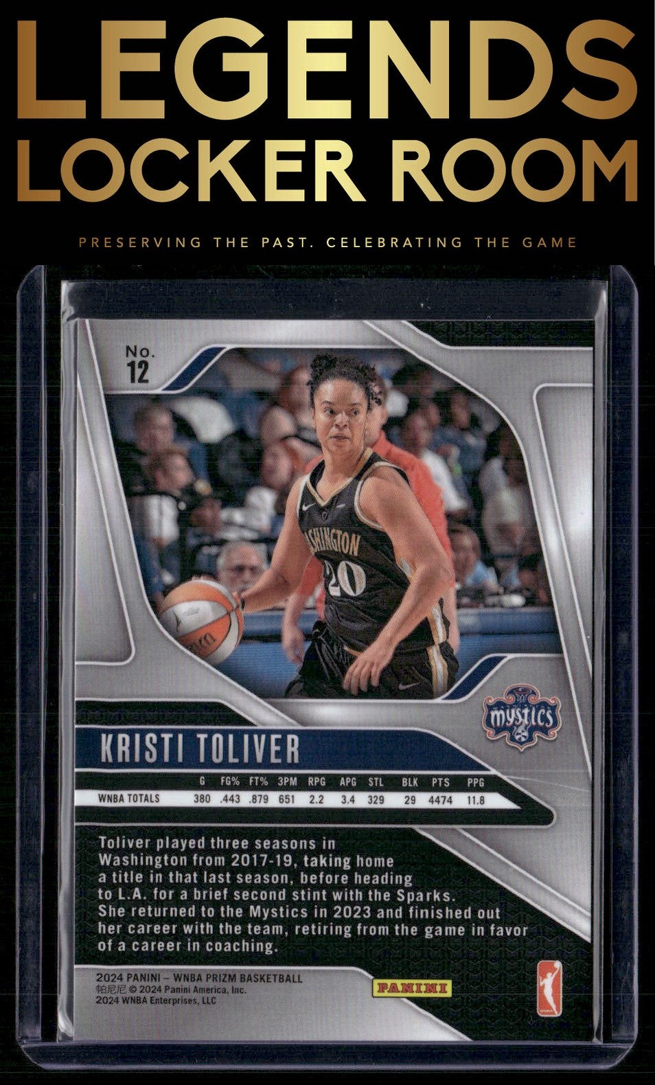 2024 Panini Prizm WNBA #12 Kristi Toliver