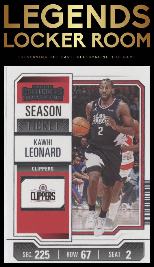 2023-24 Panini Contenders #80 Kawhi Leonard Season Ticket Retail