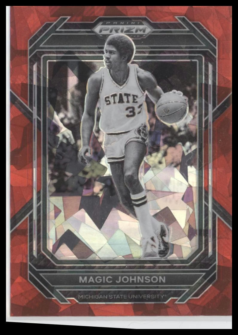 2023 Panini Prizm Draft Picks #79 Magic Johnson Red Ice