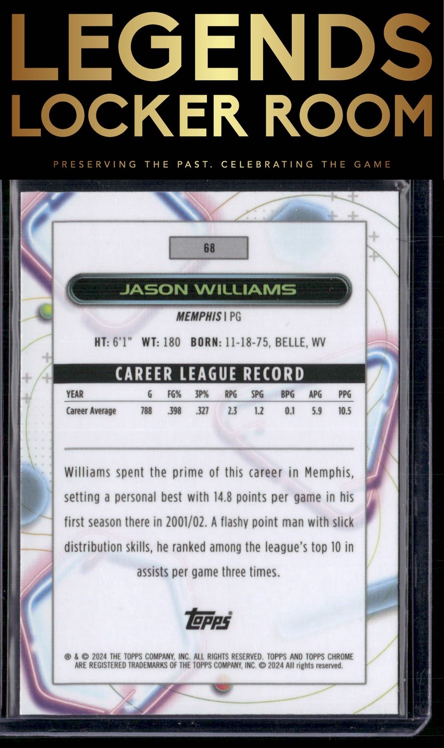 2023-24 Topps Chrome Cosmic #68 Jason Williams