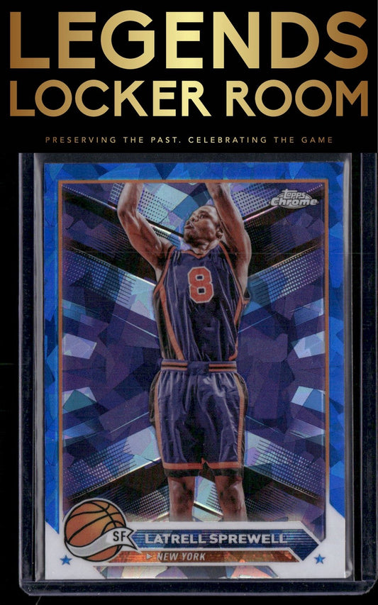 2023-24 Topps Chrome Sapphire Edition #40 Latrell Sprewell
