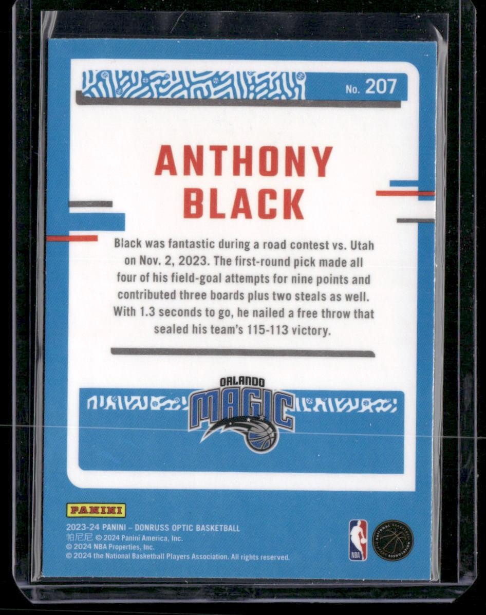 2023-24 Donruss Optic #207 Anthony Black