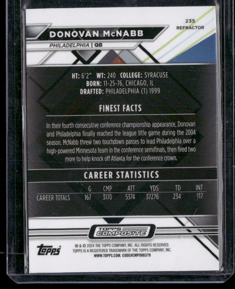 2023 Topps Composite #235 Donovan McNabb Finest Refractor