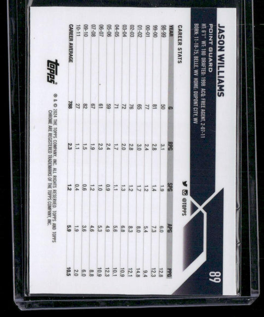 2023-24 Topps Chrome #89 Jason Williams