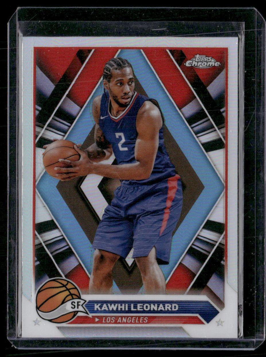 2023-24 Topps Chrome #93 Kawhi Leonard Refractors