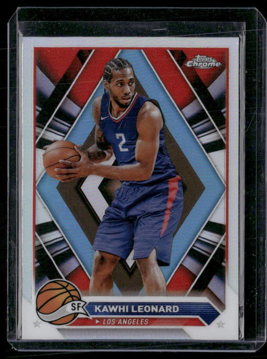 2023-24 Topps Chrome #93 Kawhi Leonard Refractors