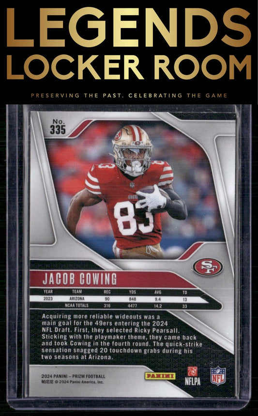 2024 Panini Prizm #335 Jacob Cowing